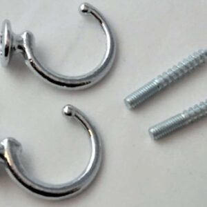 Tamppikoukku 35mm kromattu 2kpl