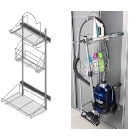 Siivousteline ulosvedettävä