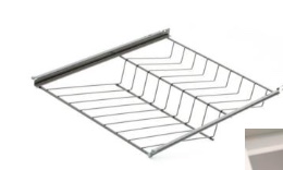 Kenkäteline roller ulosvedettävä musta/hopea