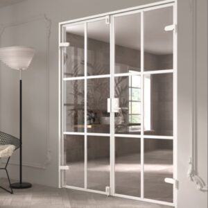 Lasi­pariovi karmilla (kahvallinen), maksimikoko 1 830 mm x 2 250 mm