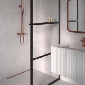 Suihkuseinä kiinteä ruudukolla