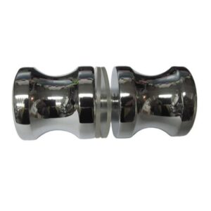 Vetonuppi lasiovelle 30mm kromattu