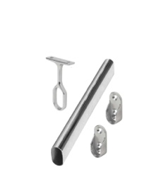 Vaatetanko ovaali kannakkeilla