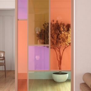 Kiinteä lasiseinä erikoisväreillä